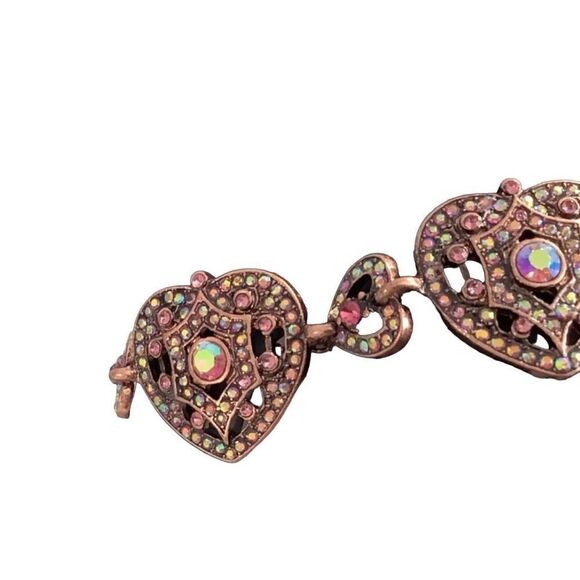 Kirks Folly Remember You By Heart Bracelet Coppertone - Picture 8 of 12